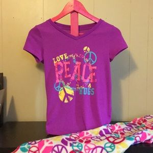 Peace sign SO kids pajama set.